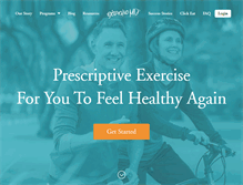 Tablet Screenshot of exercisemd.com